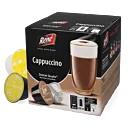 Café René Cappuccino package and capsule for Dolce Gusto
