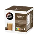 Nescafé Café Au Lait Intenso package and capsule for Dolce Gusto