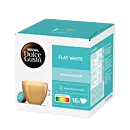 Nescafé Flat White package and capsule for Dolce Gusto