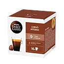 Nescafé Lungo Intenso package and capsule for Dolce Gusto