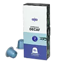 Kaffekapslen Espresso Decaf Premium package and pod for Nespresso
