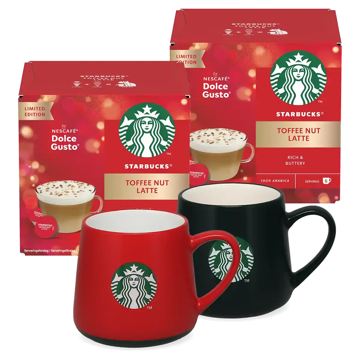 Toffee Nut Latte + 2 mukin paketti