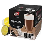 Café René Cappuccino package and capsule for Dolce Gusto
