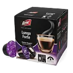 Café René Lungo Forte package and capsule for Dolce Gusto
