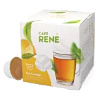 Café René Lemon Tea package and pod for Dolce Gusto

