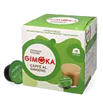 Gimoka Caffè al Ginseng package and capsule for Dolce Gusto
