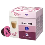 Kaffekapslen Chai Latte package and capsule for Dolce Gusto