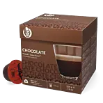 Kaffekapslen Chocolate package and capsule for Dolce Gusto
