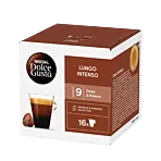 Nescafé Lungo Intenso package and capsule for Dolce Gusto