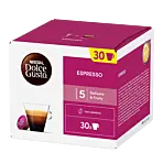 Nescafé Espresso Big Pack package and capsule for Dolce Gusto
