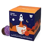 Senso Nocturno Caramelised Orange Peel Chocolate package and capsule for Dolce Gusto
