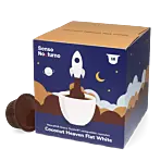 Senso Nocturno Coconut Heaven Flat White package and pod for Dolce Gusto
