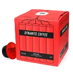 Kaffekapslen Dynamite Coffee package and capsule for Dolce Gusto
