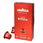 Lavazza Qualità Rossa package and capsule for Nespresso
