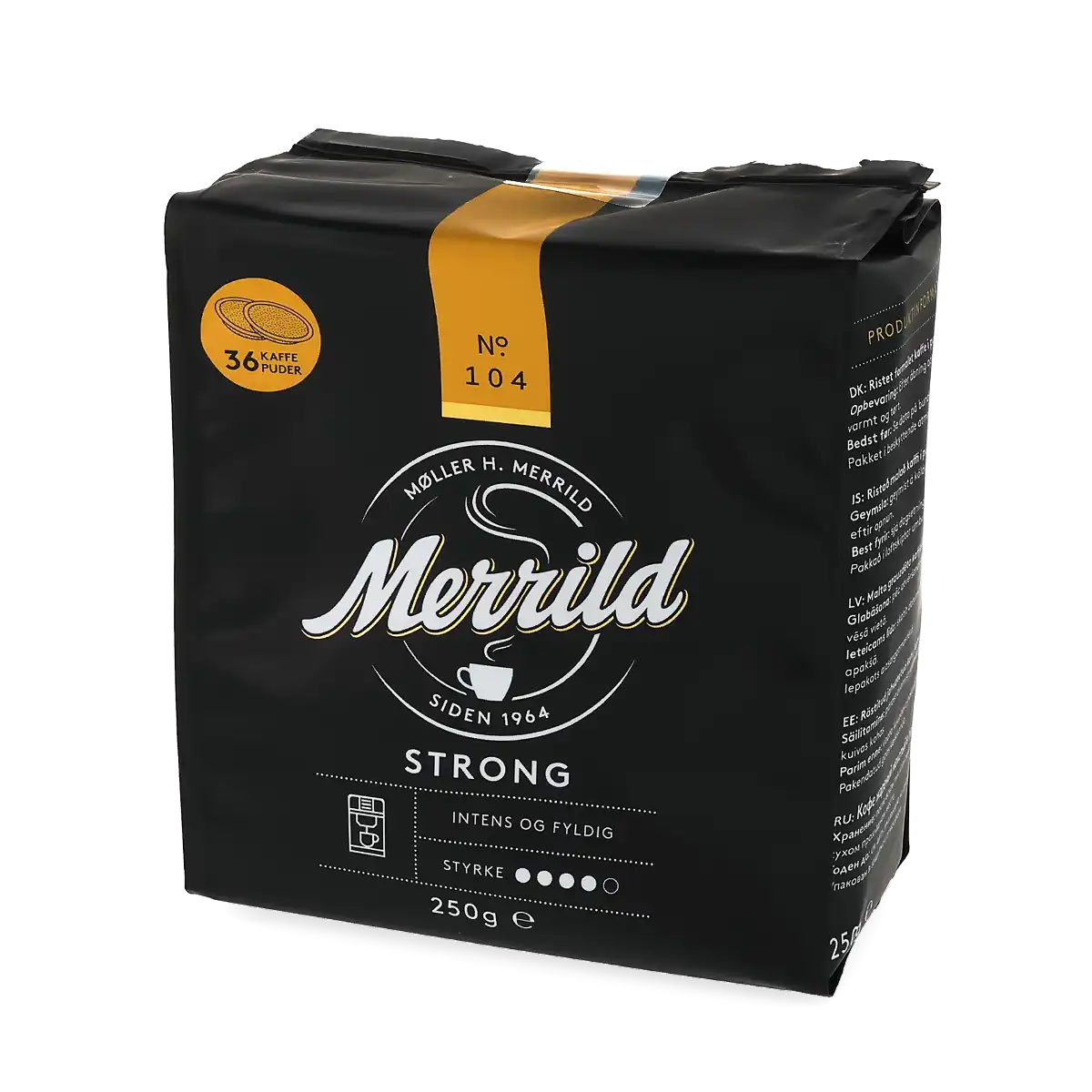 Merrild | Strong - 36 kahvityynyä Senseo-koneisiin